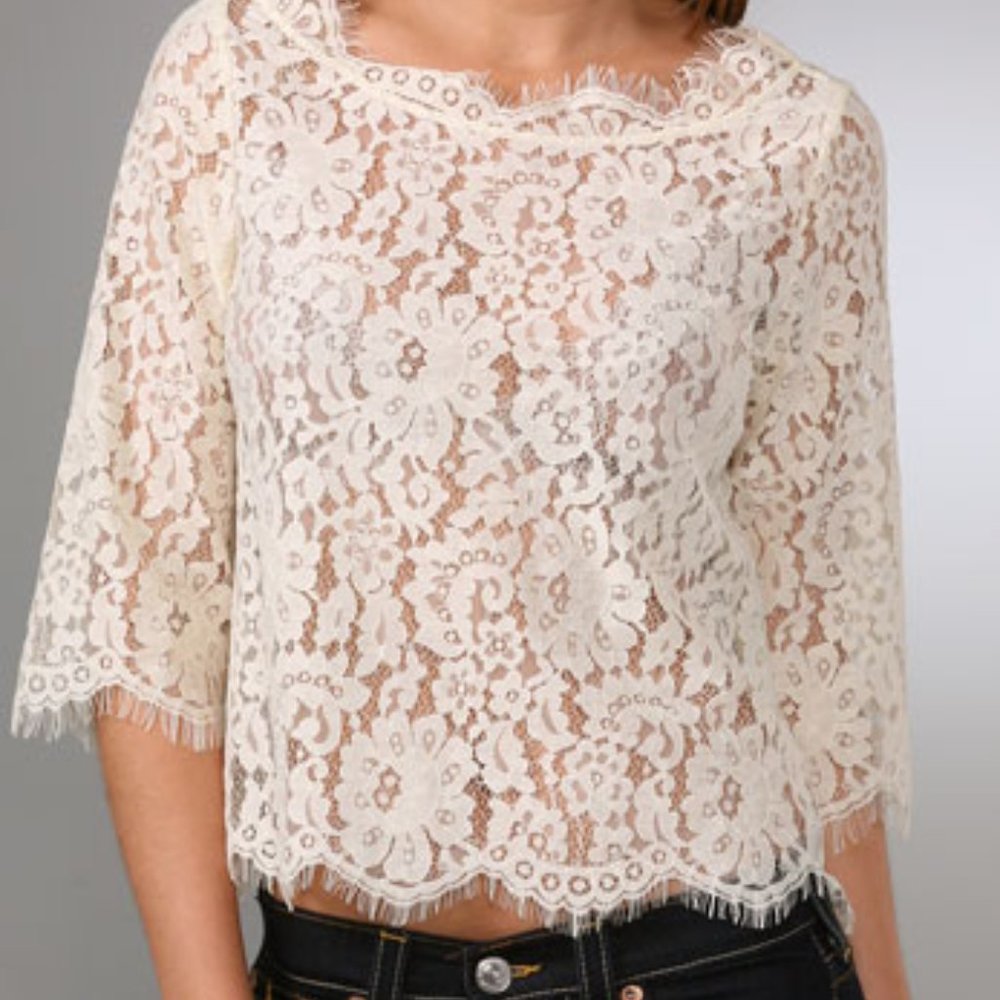 joie elvie lace top